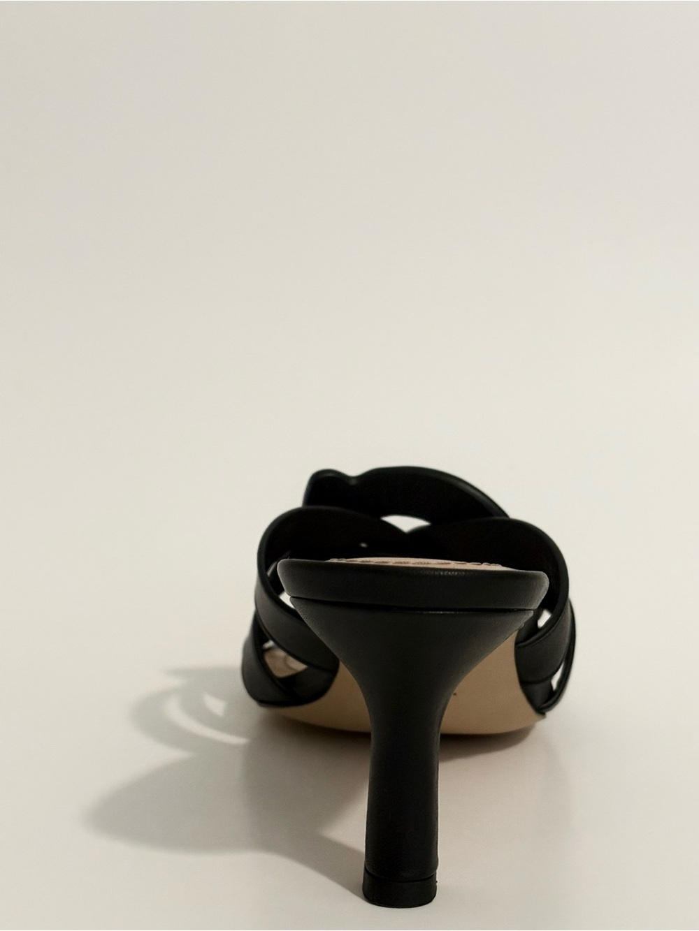 COACH - Black Leather Knotted Slide Heel - Women's Sandals - Picture 12 of 14
